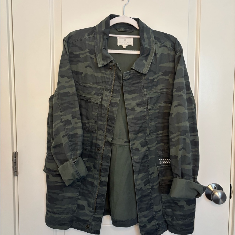 Caslon Camo Green Women's Jacket